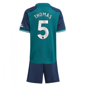 Arsenal Thomas Partey #5 Replika Babytøj Tredje sæt Børn 2023-24 Kortærmet (+ Korte bukser)